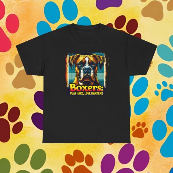 Play Hard, Lover Harder Boxer Dog Lovers Unisex Heavy Cotton Tee, Dog Lover Shirt, Boxer Dog Owner Gift, Pet Parent Tee, Animal Lover Top - Image 9