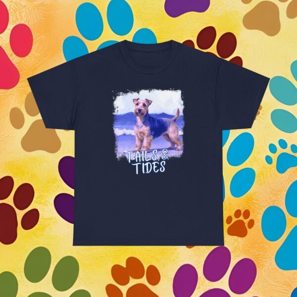 Welsh Terrier Unisex Tee - Tails & Tides Collection, Beach Dog Shirt, Dog Lover Gift, Animal Graphic Tee, Summer Vibes T-Shirt, Pet Owner - Image 9