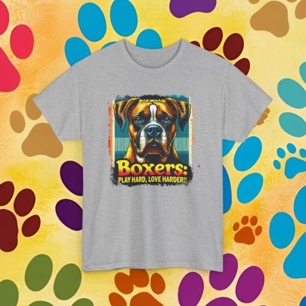 Play Hard, Lover Harder Boxer Dog Lovers Unisex Heavy Cotton Tee, Dog Lover Shirt, Boxer Dog Owner Gift, Pet Parent Tee, Animal Lover Top - Image 15