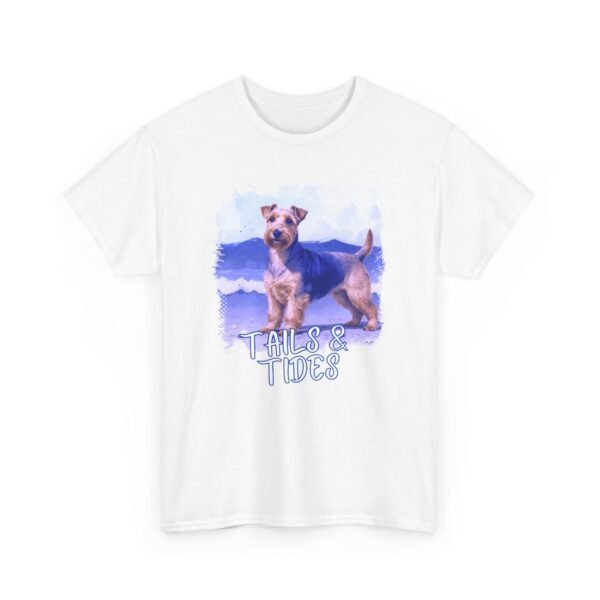 Welsh Terrier Unisex Tee - Tails & Tides Collection, Beach Dog Shirt, Dog Lover Gift, Animal Graphic Tee, Summer Vibes T-Shirt, Pet Owner - Image 3