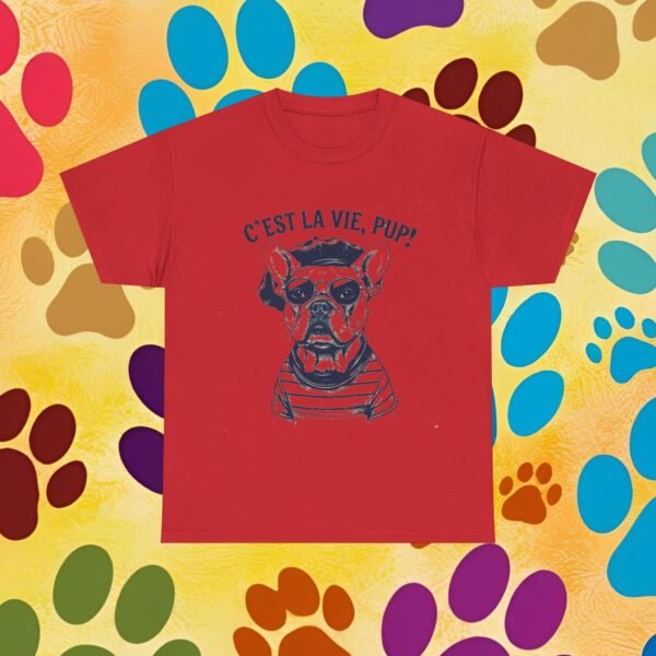 C'est La Vie Unisex Tee, French Bulldog Fun Shirt, Pup Lover Gift, Dog Graphic Top, Cute Animal Apparel - Image 33