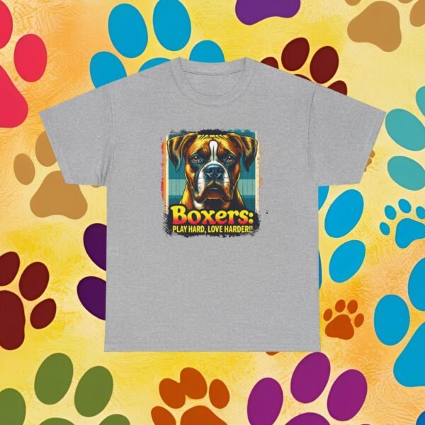 Play Hard, Lover Harder Boxer Dog Lovers Unisex Heavy Cotton Tee, Dog Lover Shirt, Boxer Dog Owner Gift, Pet Parent Tee, Animal Lover Top - Image 13