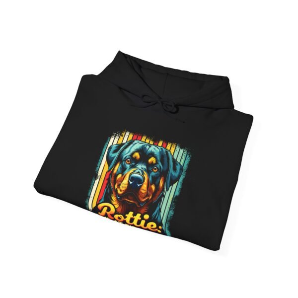 Rottie Love at first lick Rottweiler lovers Hoodie, Unisex Hooded Sweatshirt, Rottie Dog Gift, Cute Rottweiler Sweatshirt, Dog Lover Gift, - Image 4