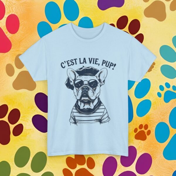 C'est La Vie Unisex Tee, French Bulldog Fun Shirt, Pup Lover Gift, Dog Graphic Top, Cute Animal Apparel - Image 27