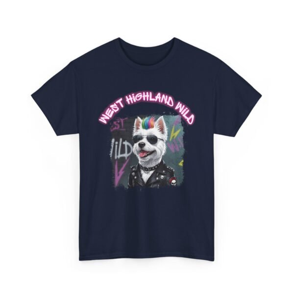 Funny Westie Unisex Tee for Dog Lovers, Graphic T-Shirt, Scotland Highland Punk Shirt, Westie Lover Gift, Whimsical Animal Top - Image 7