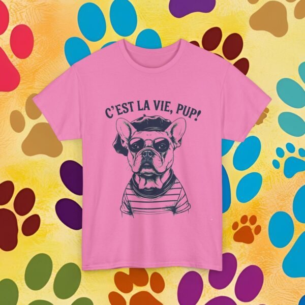 C'est La Vie Unisex Tee, French Bulldog Fun Shirt, Pup Lover Gift, Dog Graphic Top, Cute Animal Apparel - Image 31